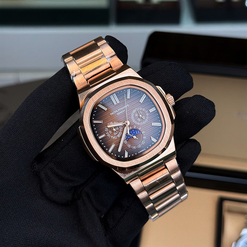Royal Rose Gold Moonphase Watch