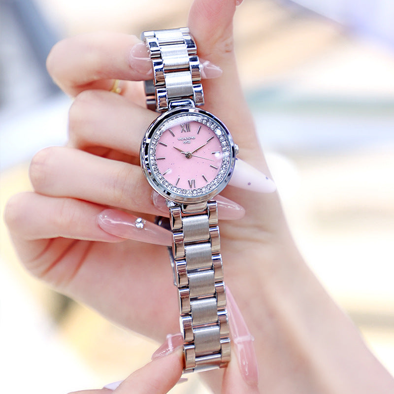 Blush Crystal Elegance Watch
